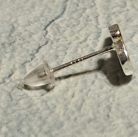 Sterling Silver 925 Whale Earring Studs - Picture 4 of 6